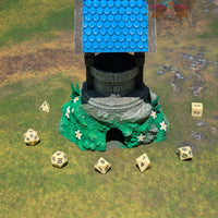 Enchanted Wishing Well 3D Printed Dice Tower by Kim Bolt - Fate's End Fey Moon Collection - Make a Wish in this Ancient Magical Water Well!