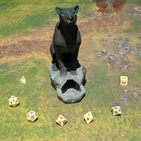 Giant Panther 3D Printed Dice Tower by Kim Bolt - Fate's End Fey Moon Collection - Summon the Spirit of the Wild with the Giant Panther!