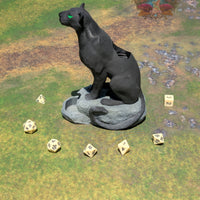 Giant Panther 3D Printed Dice Tower by Kim Bolt - Fate's End Fey Moon Collection - Summon the Spirit of the Wild with the Giant Panther!