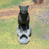 Giant Panther 3D Printed Dice Tower by Kim Bolt - Fate's End Fey Moon Collection - Summon the Spirit of the Wild with the Giant Panther!