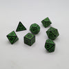 Magic Flame (Green) - "Enchanted Ent" - 7 Piece DnD Dice Set | Acrylic RPG Gaming Dice
