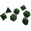 Magic Flame (Green) - "Enchanted Ent" - 7 Piece DnD Dice Set | Acrylic RPG Gaming Dice