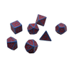 Magic Flame (Red Blue) - "Enchanted Hero" - 7 Piece DnD Dice Set | Acrylic RPG Gaming Dice