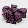 Magic Flame (Purple) - "Enchanted Royalty" - 7 Piece DnD Dice Set | Acrylic RPG Gaming Dice