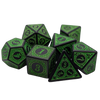 Magic Flame (Green) - "Enchanted Ent" - 7 Piece DnD Dice Set | Acrylic RPG Gaming Dice