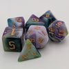 Siberian Iris - 7 Piece DnD Dice Set | Acrylic RPG Gaming Dice