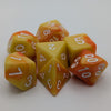Lemon Orange - 7 Piece DnD Dice Set | Acrylic RPG Gaming Dice