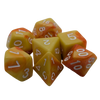 Lemon Orange - 7 Piece DnD Dice Set | Acrylic RPG Gaming Dice
