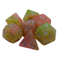 Summer's Joy - 7 Piece DnD Dice Set | Acrylic RPG Gaming Dice