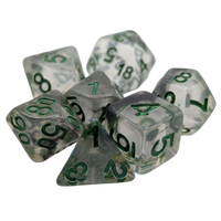 Shining Stars - 7 Piece DnD Dice Set | Acrylic RPG Gaming Dice