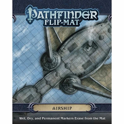 PZO30082 Airship Flip Mat Roleplaying Game Pathfinder Paizo