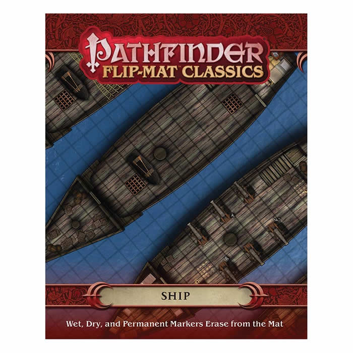 PZO31002 Ship Flip-Mat Classics Pathfinder RPG Paizo Publishing
