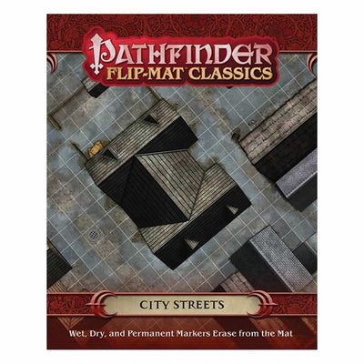 PZO31007 City Streets Flip-Mat Classics Pathfinder RPG Paizo Publishing