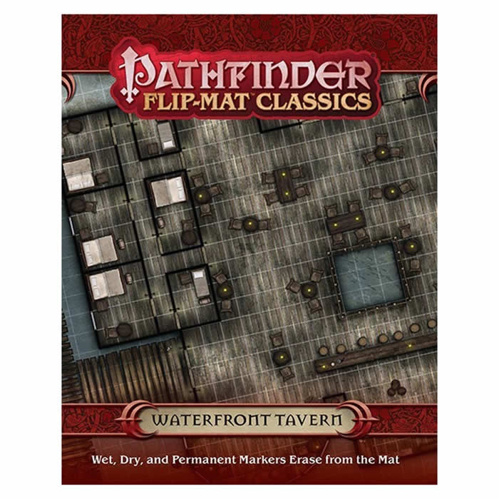 PZO31012 Waterfront Tavern Flip-Mat Classics Pathfinder RPG Paizo