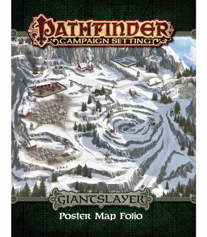 PZO9282 Giantslayer Poster Map Folio Pathfinder Campaign Setting Paizo Publishing