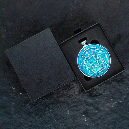 Unique Metal DND Spinning Dice Pocket Watch