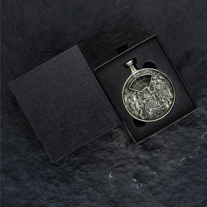 Unique Metal DND Spinning Dice Pocket Watch