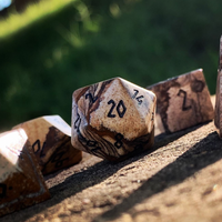 Picture Jasper - 7 Piece RPG Set Gemstone Dice