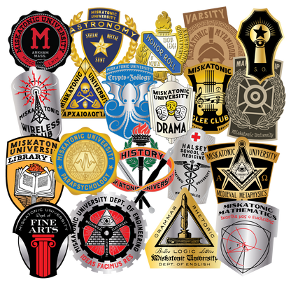 Lovecraftian Lapel Pins