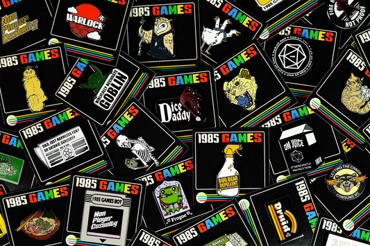 25-Pack Mystery Enamel Pin | 100+ Designs, No Duplicates | 1985 Games