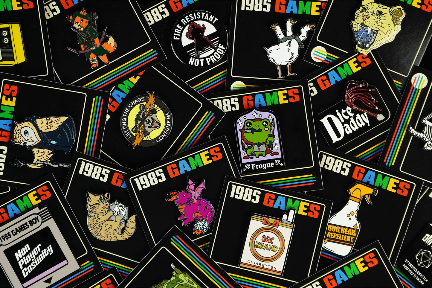 Mystery Enamel Pin Bag | Surprise RPG & Tabletop Pins by 1985 Games