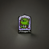 Pin: Frogue Enamel Pin for Fantasy RPG and Tabletop Gamers