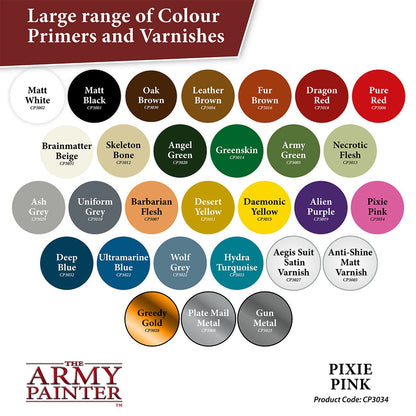 Army Painter Colour Primer: Pixie Pink - Spray Primer for Miniatures