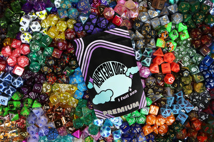 Premium Mystery Dice Set | Random 7-Piece RPG Dice with Enamel Pin & Sticker | 1985 Games