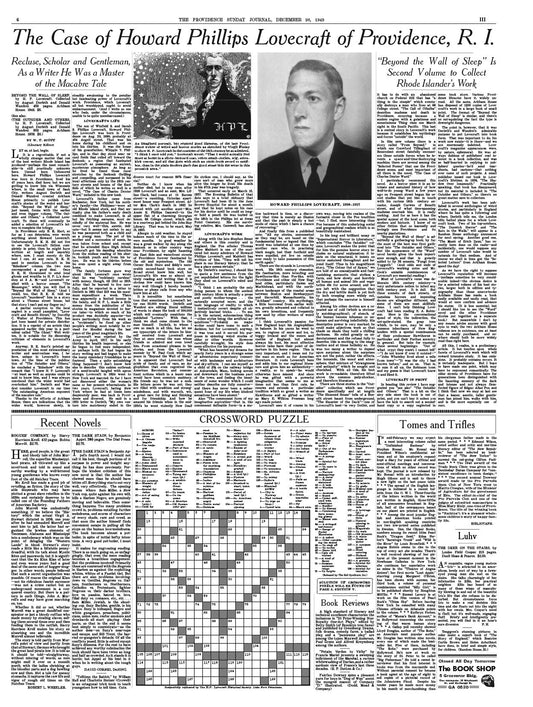 Providence Sunday Journal Replica