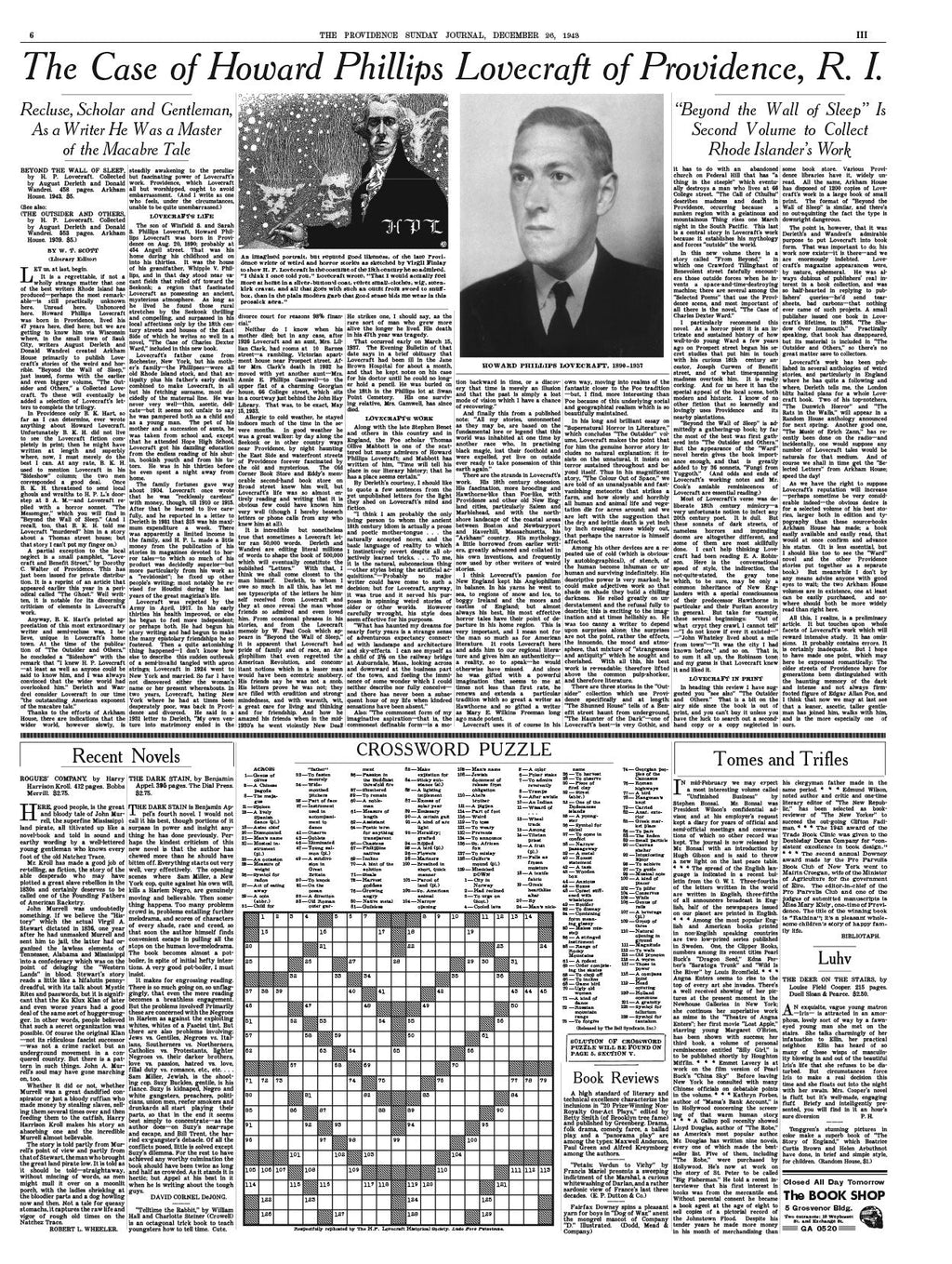 Providence Sunday Journal Replica