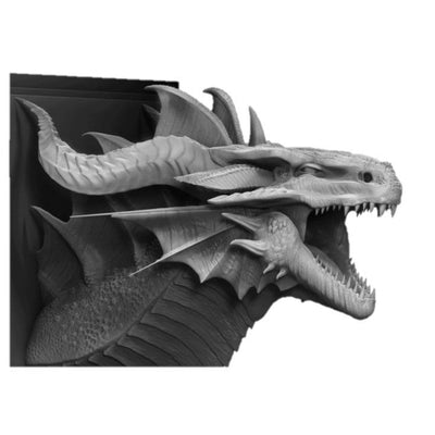 Purple Chromatic Dragon Wall-Mountable Bust