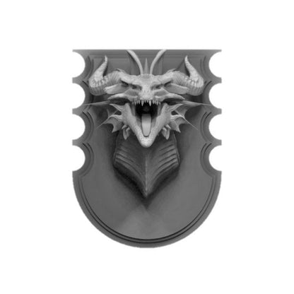 Purple Chromatic Dragon Wall-Mountable Bust