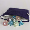 Bloodlust RPG Dice Set - Maroon Silver Battle 8pc Dice