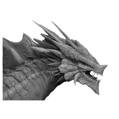Quicksilver Metallic Dragon Wall-Mountable Bust