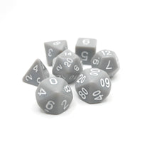 Quietus - 7 Piece DnD Dice Set | Acrylic RPG Gaming Dice