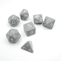 Quietus - 7 Piece DnD Dice Set | Acrylic RPG Gaming Dice
