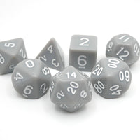 Quietus - 7 Piece DnD Dice Set | Acrylic RPG Gaming Dice