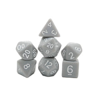 Quietus - 7 Piece DnD Dice Set | Acrylic RPG Gaming Dice