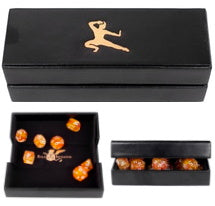 Role 4 Initiative Faux Leather Dice Box Rolling Tray Monk