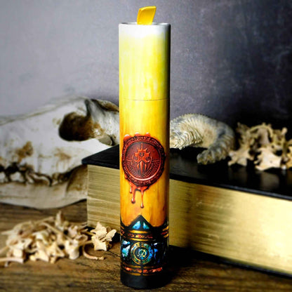 Ritual Candle Dice Tube: The Crest of Dagon – Eldritch Dice Storage