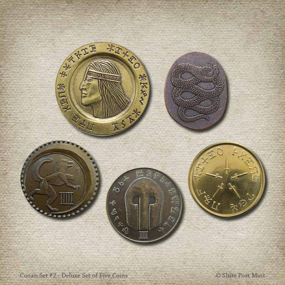 Conan Set #2 - Deluxe Set of Five Coins