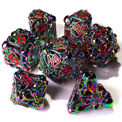 Denizens of the Deep Iridescent Metal RPG Dice Set | 7 Pieces