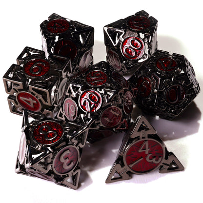 Which Way is Up? Metal RPG Dice Set | 7 Pieces