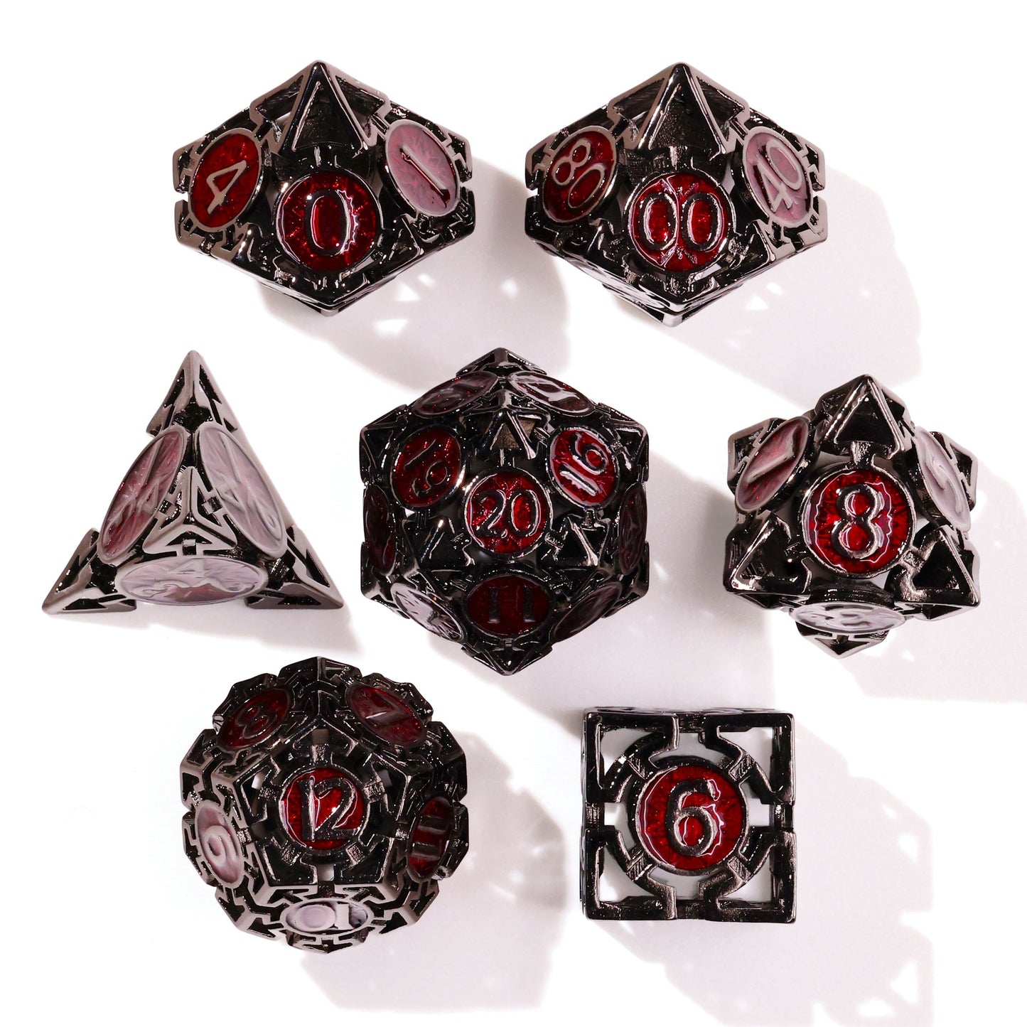 Which Way is Up? Metal RPG Dice Set | 7 Pieces