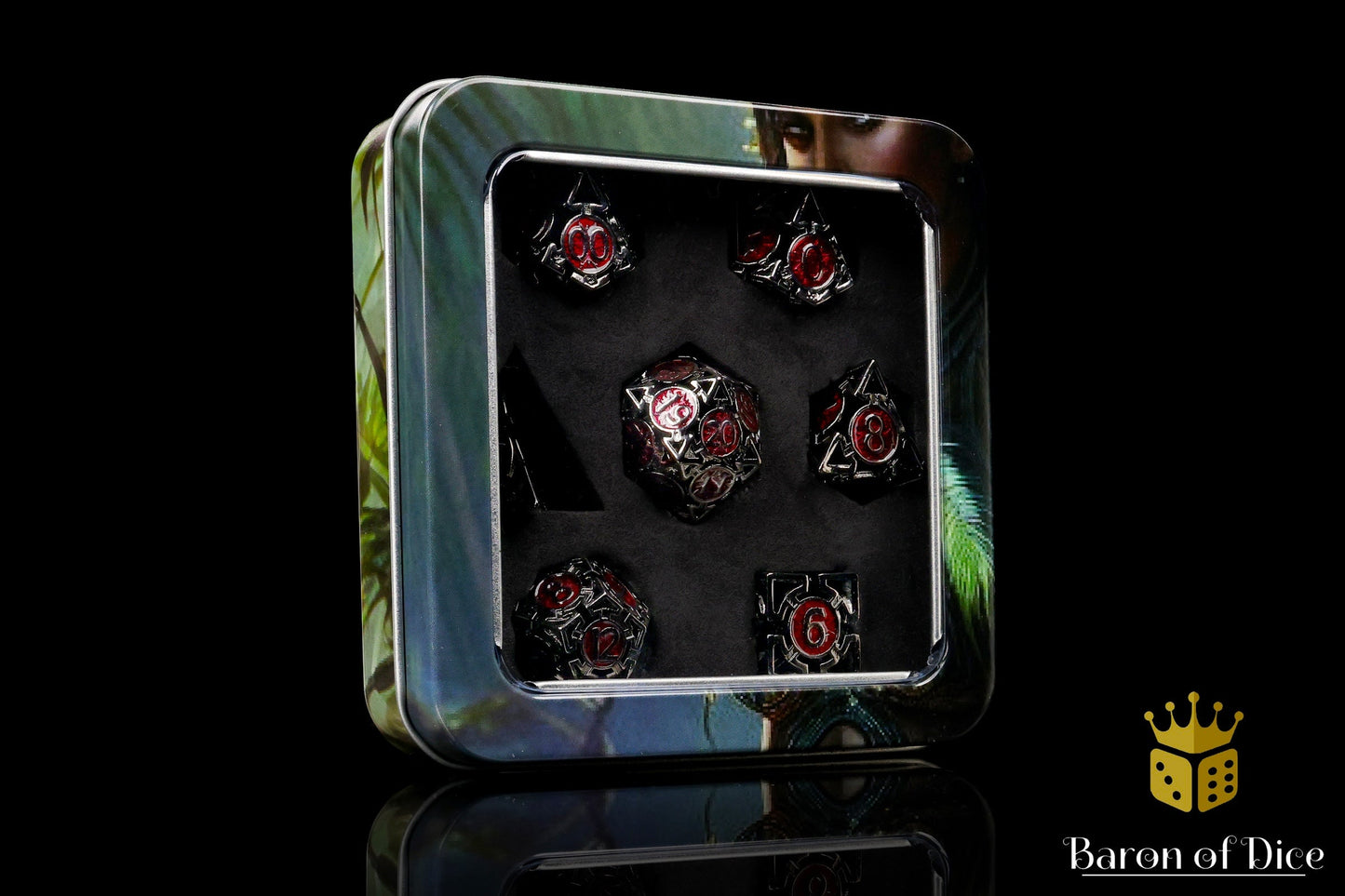 Which Way is Up? Metal RPG Dice Set | 7 Pieces