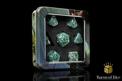 Undead Legion Metal RPG Dice Set | 7 Pieces