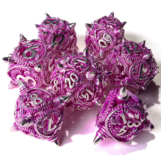 Ancient Wyvern Metal RPG Dice Set | 7 Pieces