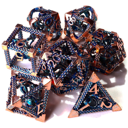 Ancient Kraken Metal RPG Dice Set | 7 Pieces