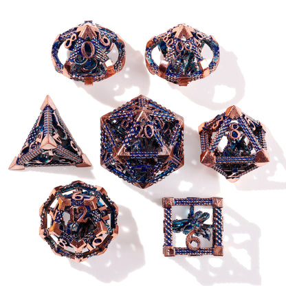 Ancient Kraken Metal RPG Dice Set | 7 Pieces