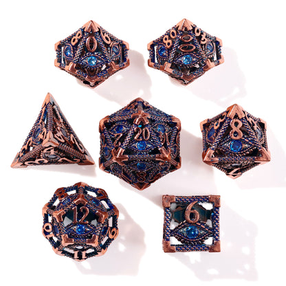 Eye of Providence Metal RPG Dice Set | 7 Pieces